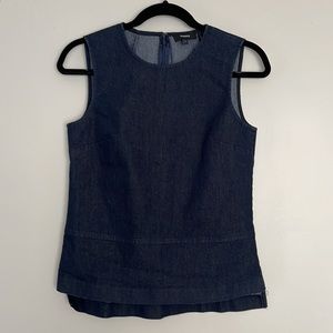 Theory Sleeveless Denim Top Size 0P